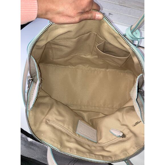 COACH 30165 BLEEKER PRESTON SATCHEL IN EDGE PAINT LEATHER - Picture 10 of 16